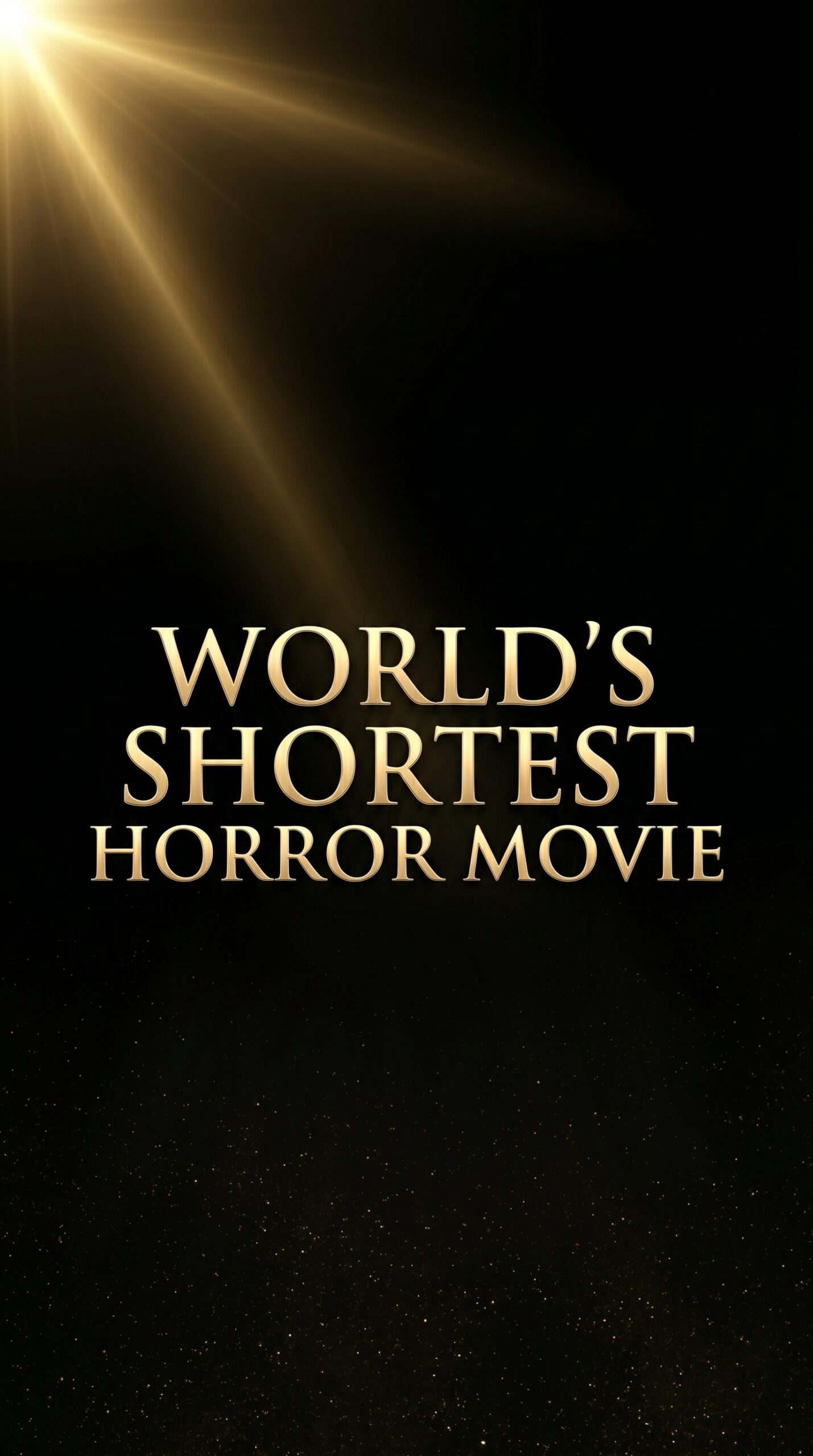 World's Shortest Horror Movie